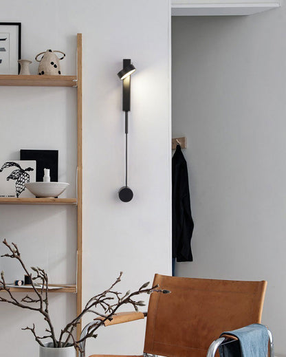 Diff Adjustable Black/Gold Pendulum Wall Sconce-DF6029
