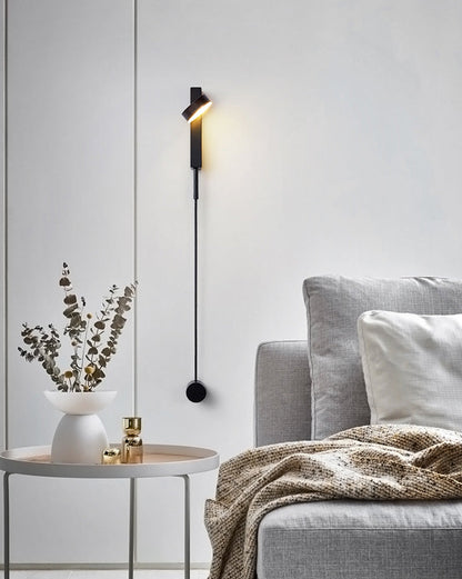 Diff Adjustable Black/Gold Pendulum Wall Sconce-DF6029