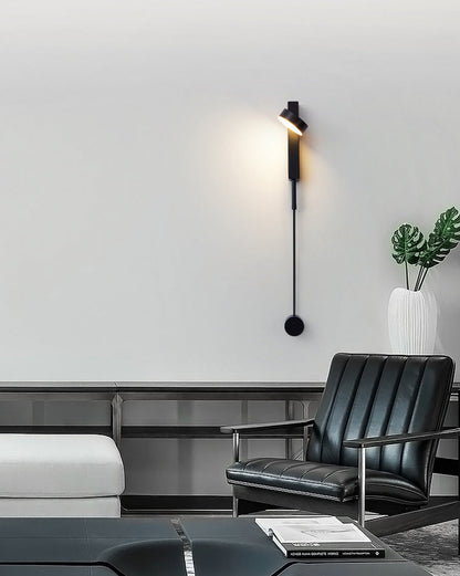 Diff Adjustable Black/Gold Pendulum Wall Sconce-DF6029