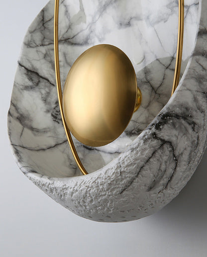 Diff Marble Sculptural Art Wall Sconce-DF6036