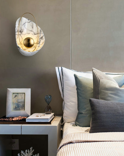 Diff Marble Sculptural Art Wall Sconce-DF6036