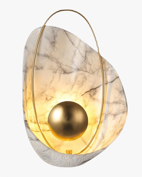 Diff Marble Sculptural Art Wall Sconce-DF6036