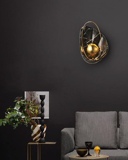 Diff Marble Sculptural Art Wall Sconce-DF6036