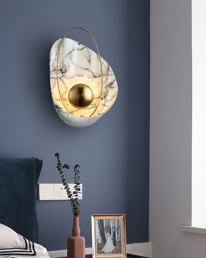 Diff Marble Sculptural Art Wall Sconce-DF6036