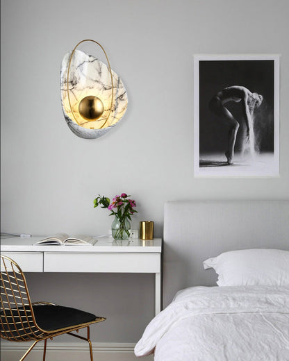 Diff Marble Sculptural Art Wall Sconce-DF6036
