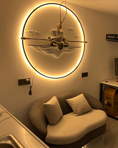 Diff Large Circular Accent Wall Sconce-DF6040