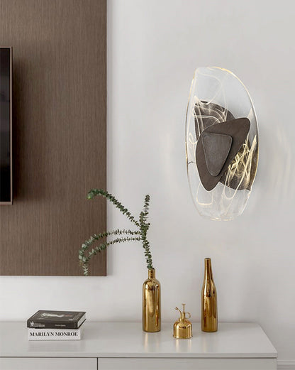 Diff Water Ripple Sculptural Wall Sconce-DF6041