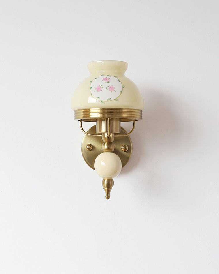 Diff French Pink Glass Wall Sconce-DF6046