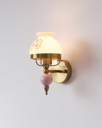 Diff French Pink Glass Wall Sconce-DF6046