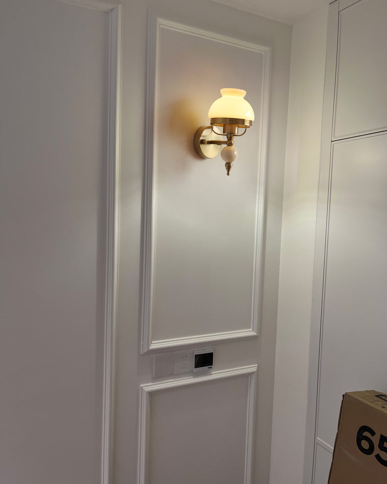 Diff French Pink Glass Wall Sconce-DF6046
