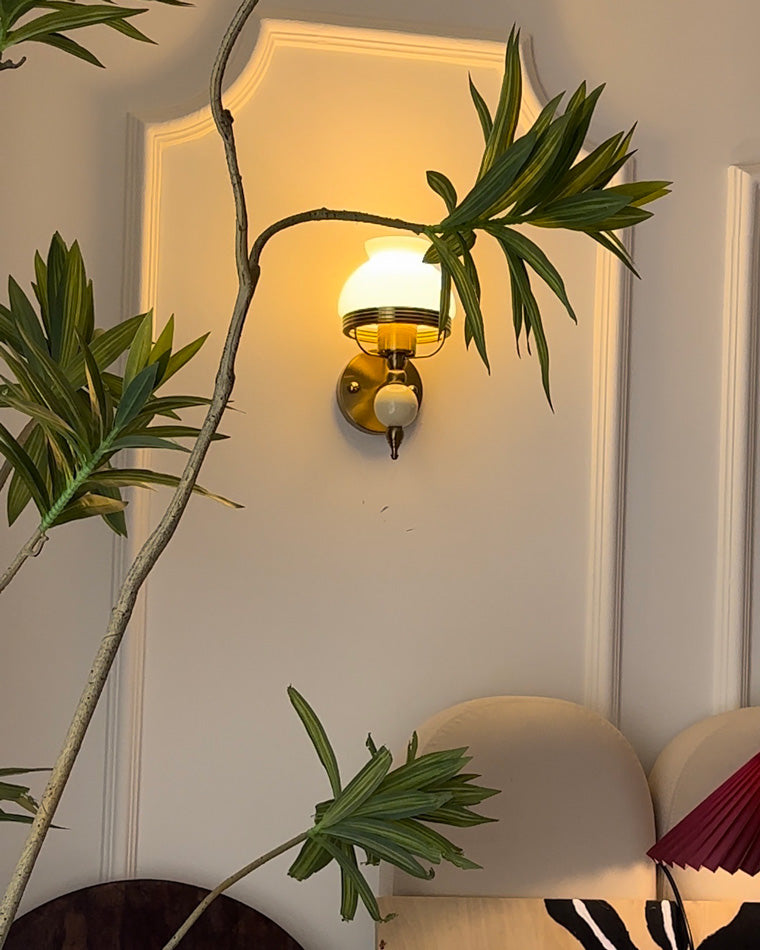 Diff French Pink Glass Wall Sconce-DF6046