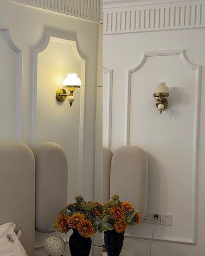 Diff French Pink Glass Wall Sconce-DF6046