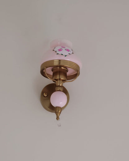 Diff French Pink Glass Wall Sconce-DF6046