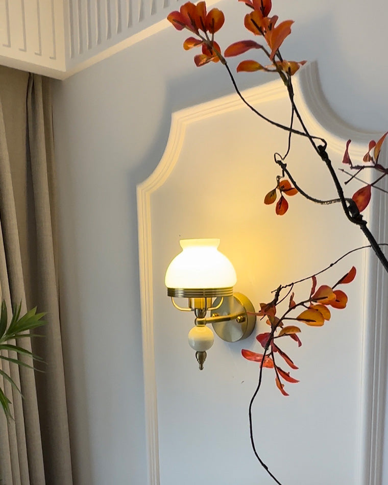 Diff French Pink Glass Wall Sconce-DF6046
