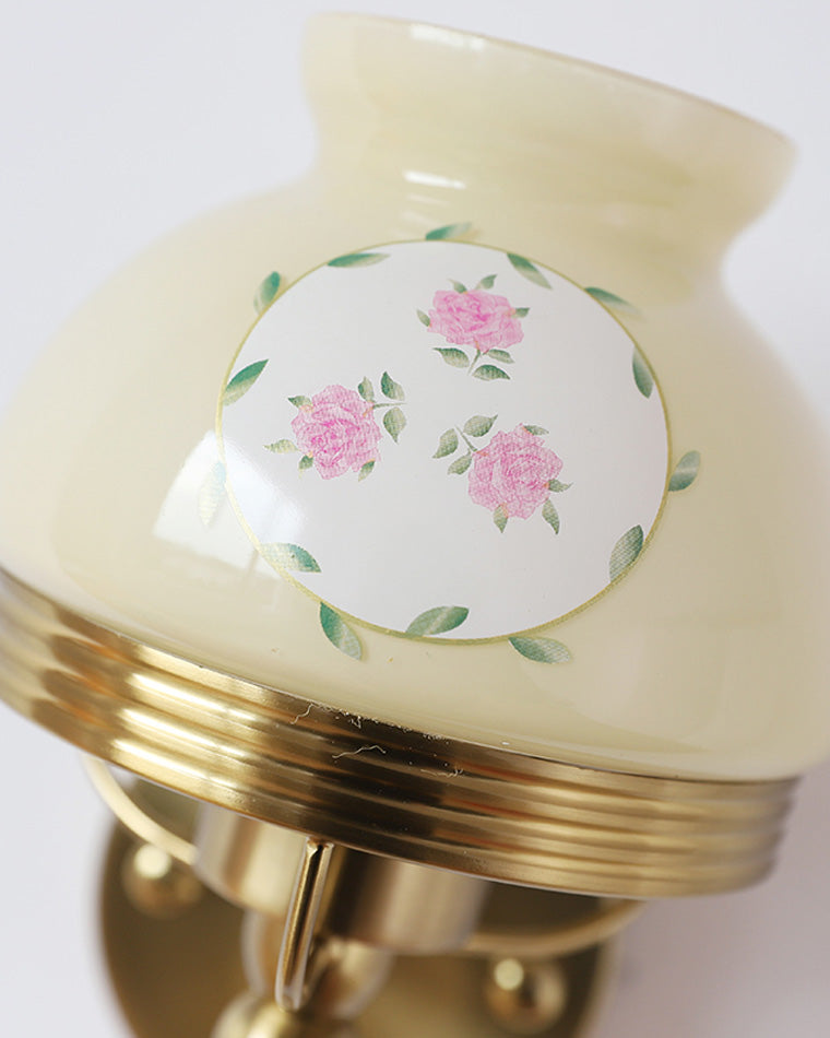 Diff French Pink Glass Wall Sconce-DF6046