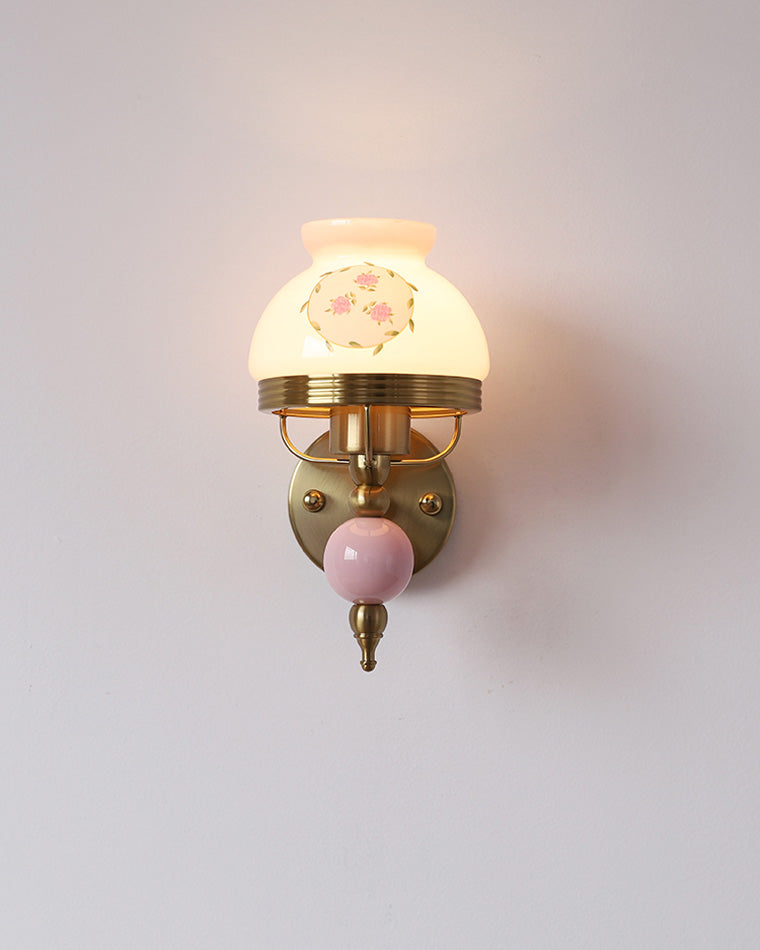 Diff French Pink Glass Wall Sconce-DF6046