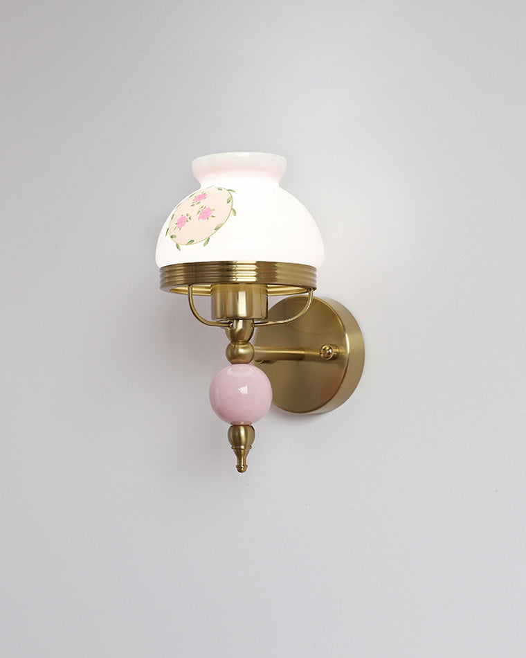 Diff French Pink Glass Wall Sconce-DF6046