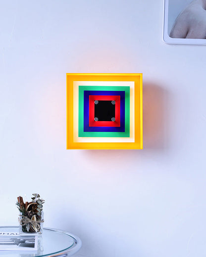 Diff Square Sculptural Wall Sconce-DF6047