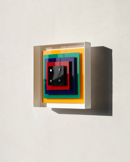 Diff Square Sculptural Wall Sconce-DF6047