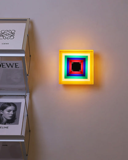 Diff Square Sculptural Wall Sconce-DF6047