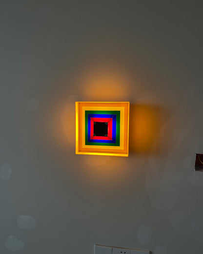 Diff Square Sculptural Wall Sconce-DF6047