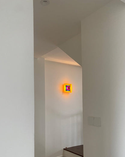 Diff Square Sculptural Wall Sconce-DF6047