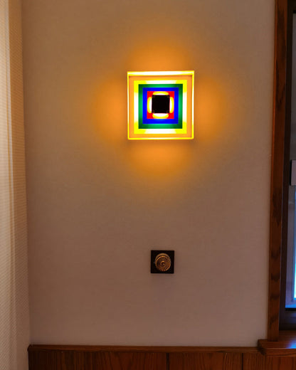 Diff Square Sculptural Wall Sconce-DF6047