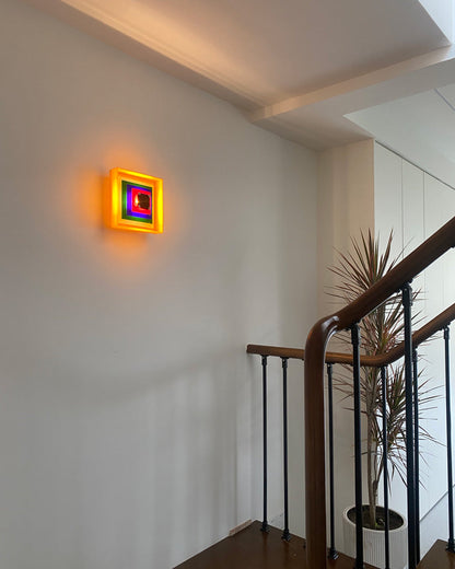 Diff Square Sculptural Wall Sconce-DF6047
