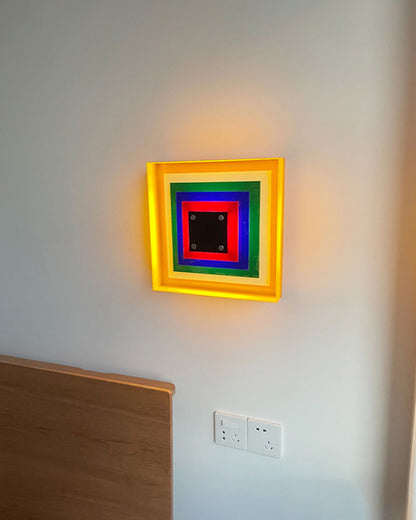 Diff Square Sculptural Wall Sconce-DF6047