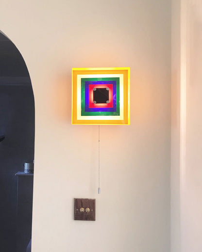 Diff Square Sculptural Wall Sconce-DF6047