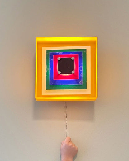 Diff Square Sculptural Wall Sconce-DF6047
