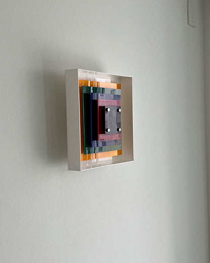 Diff Square Sculptural Wall Sconce-DF6047