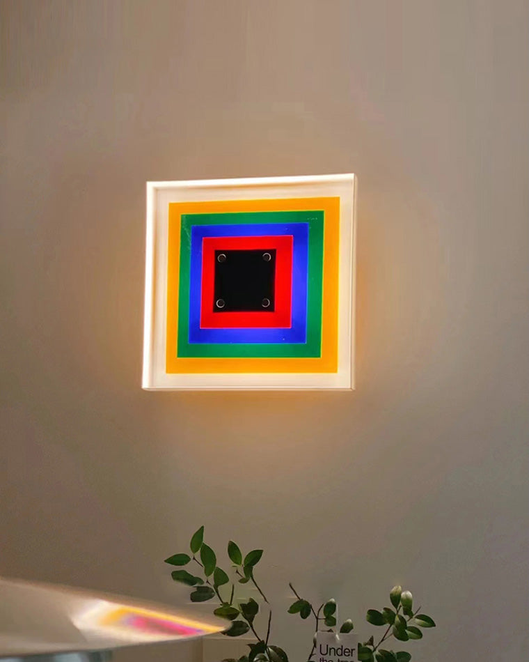 Diff Square Sculptural Wall Sconce-DF6047