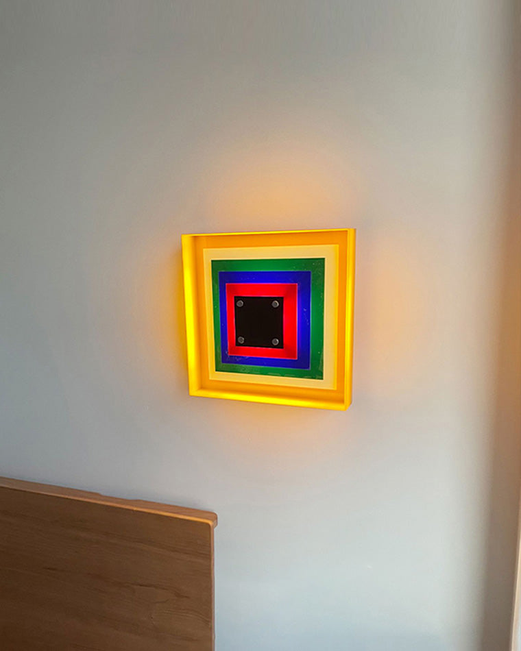 Diff Square Sculptural Wall Sconce-DF6047