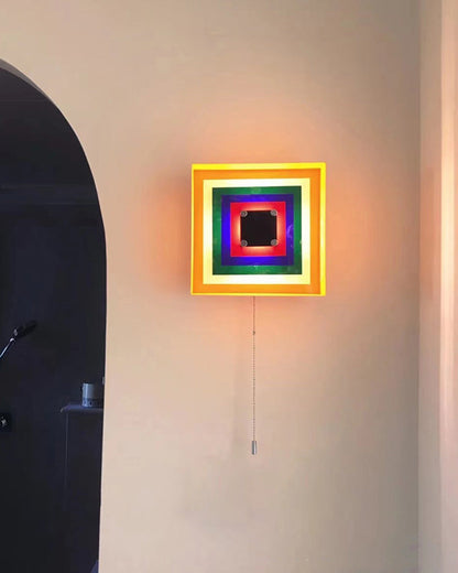 Diff Square Sculptural Wall Sconce-DF6047