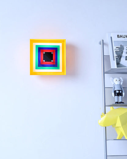 Diff Square Sculptural Wall Sconce-DF6047