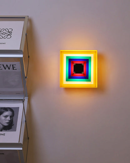 Diff Square Sculptural Wall Sconce-DF6047