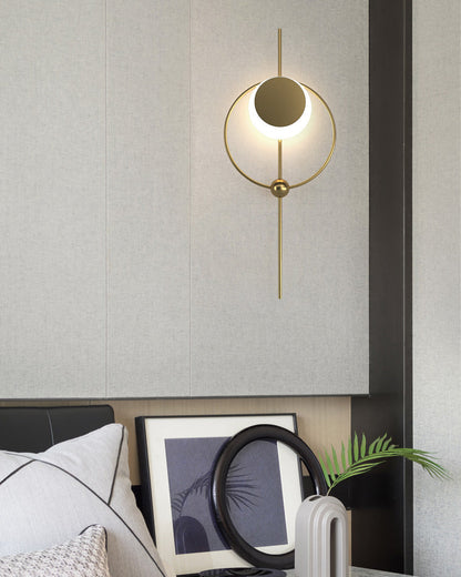 Diff Eclipse Brass Sculptural Wall Sconce-DF6058
