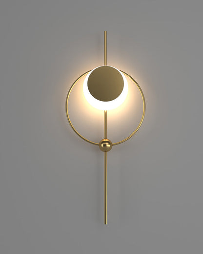 Diff Eclipse Brass Sculptural Wall Sconce-DF6058