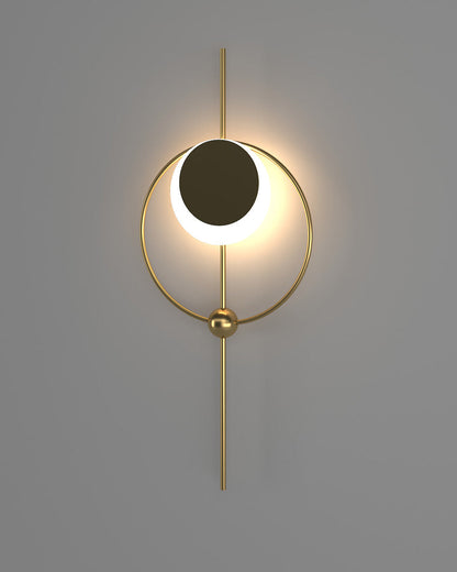 Diff Eclipse Brass Sculptural Wall Sconce-DF6058