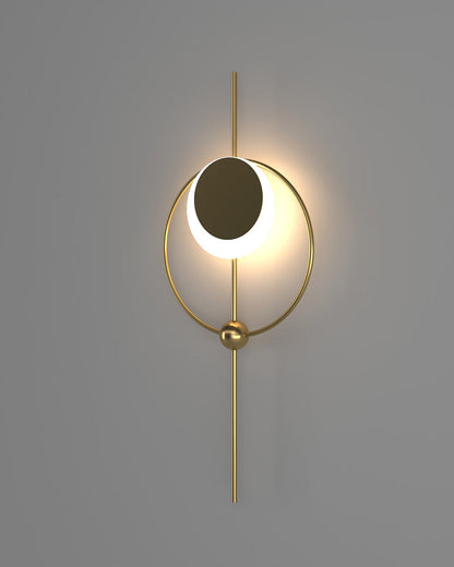 Diff Eclipse Brass Sculptural Wall Sconce-DF6058