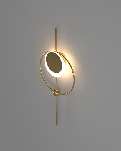 Diff Eclipse Brass Sculptural Wall Sconce-DF6058
