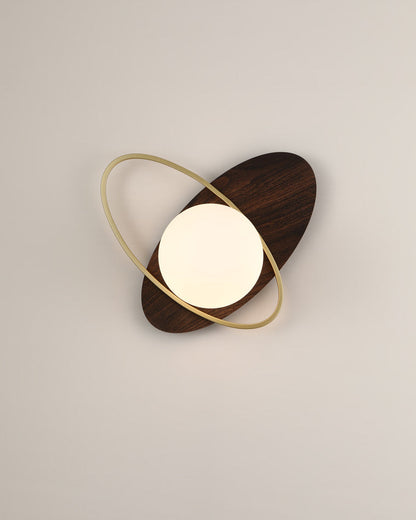 Diff Frosted Glass Oval Accent Wall Sconce-DF6064