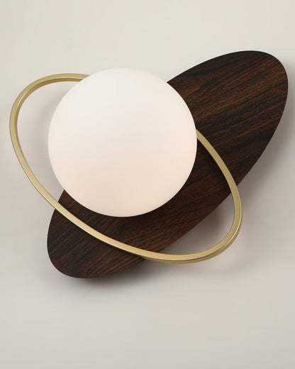 Diff Frosted Glass Oval Accent Wall Sconce-DF6064