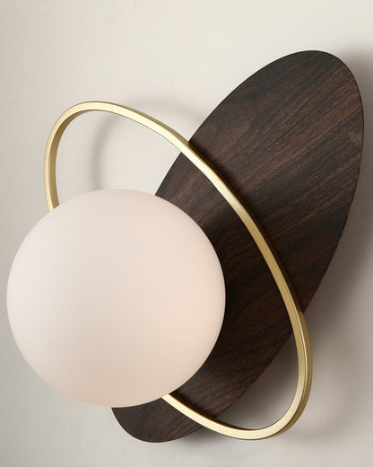 Diff Frosted Glass Oval Accent Wall Sconce-DF6064
