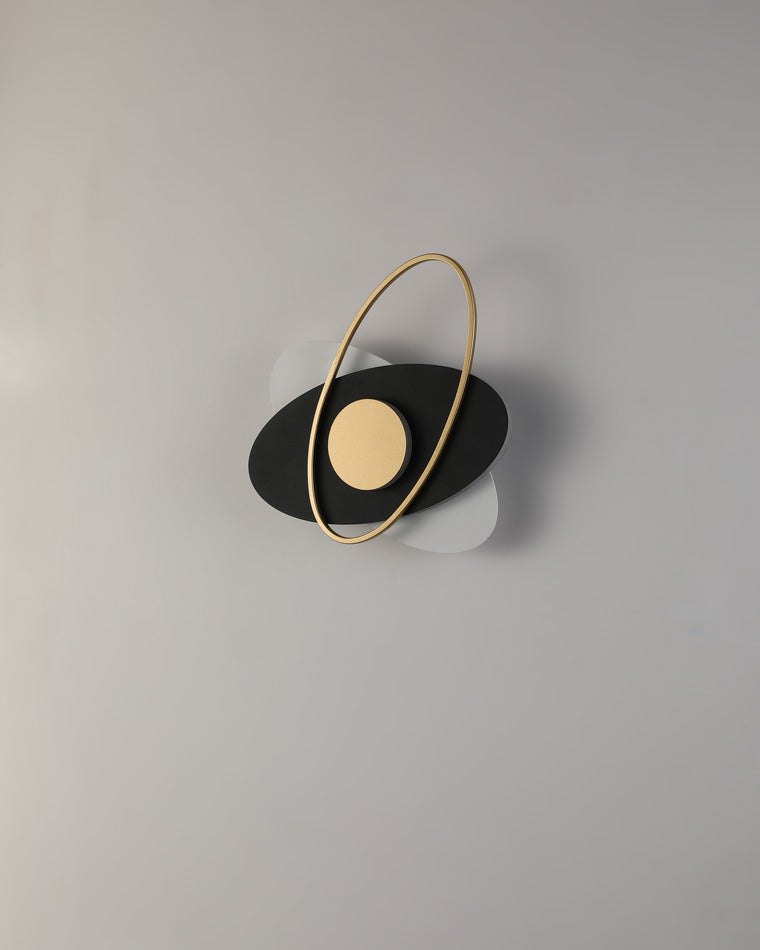 Diff Frosted Glass Oval Accent Wall Sconce-DF6064