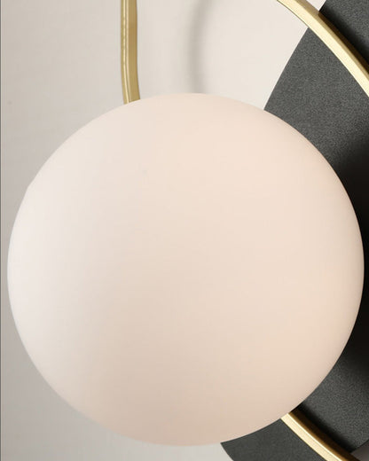 Diff Frosted Glass Oval Accent Wall Sconce-DF6064