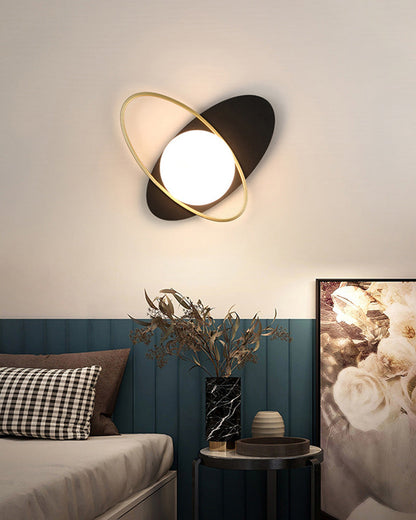 Diff Frosted Glass Oval Accent Wall Sconce-DF6064