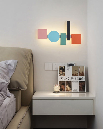 Diff Colorful Sculptural Art Wall Sconce-DF6080