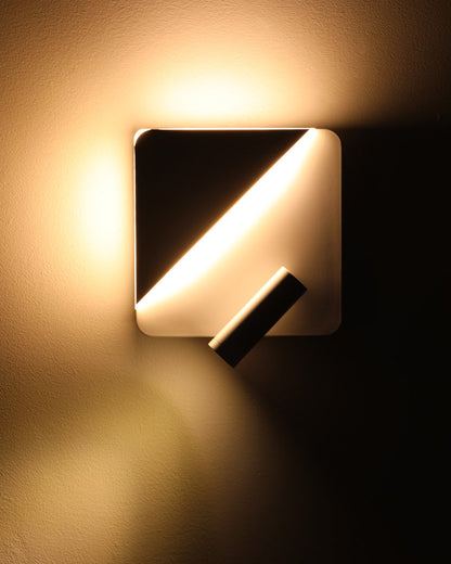 Diff Round/Square Wall Sconce with Spotlight-DF6081